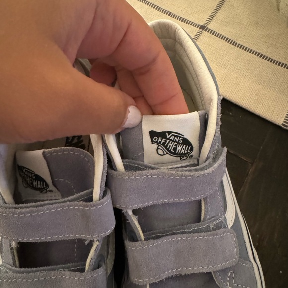 Vans SK8- Mid kids shoes. Blue and white. Size 3. EUC - Picture 9 of 9